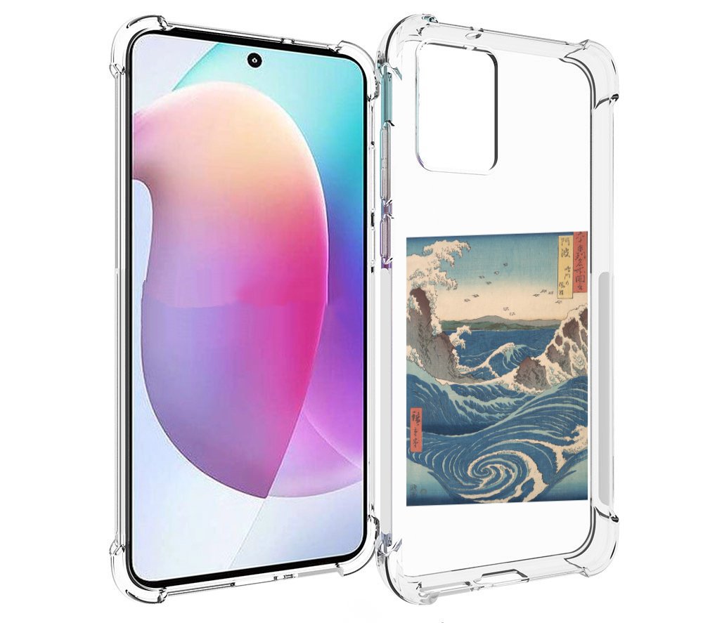 

Чехол MyPads картинка волны водоворот для Motorola Edge 30 Neo, Прозрачный, Tocco