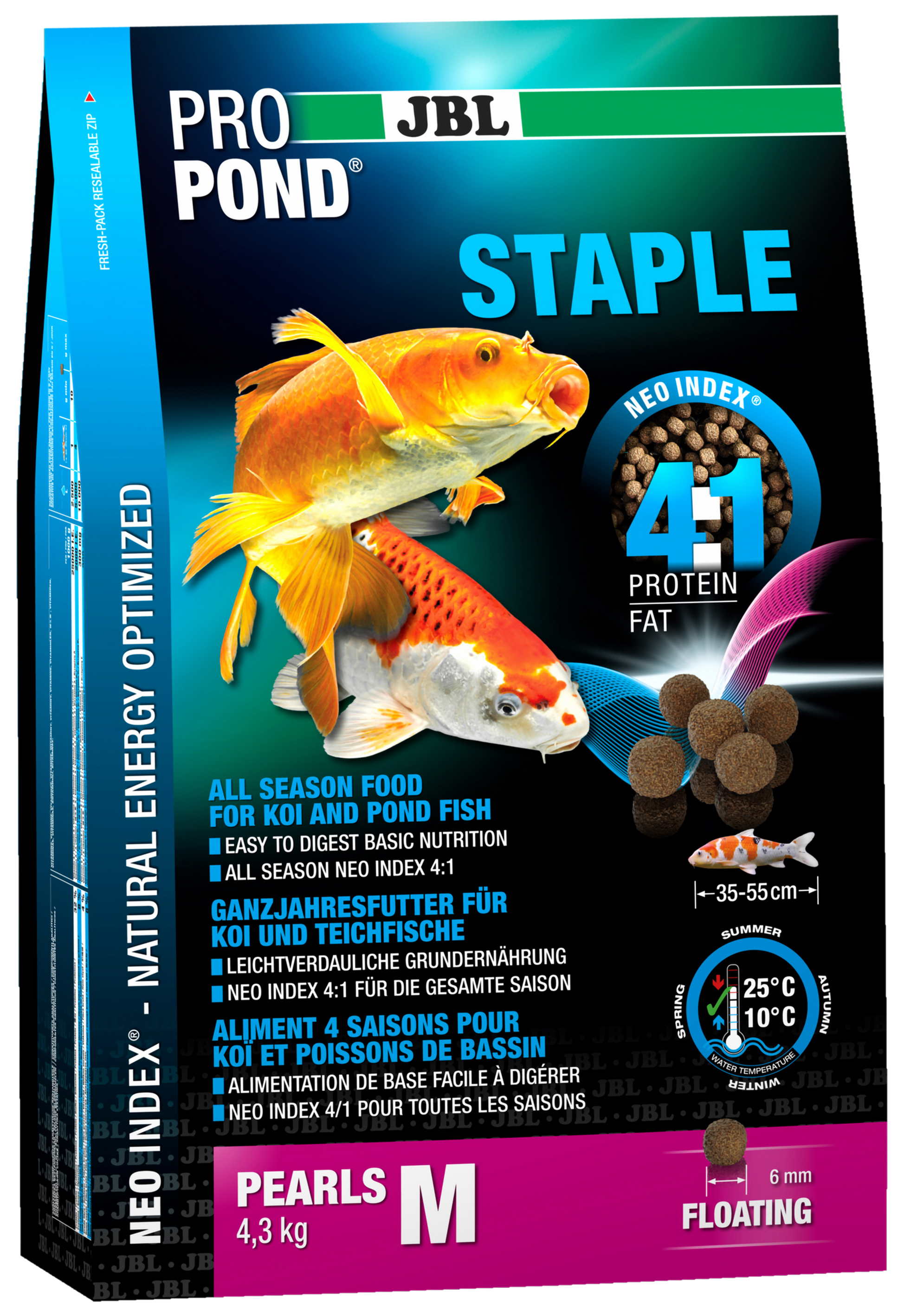 

Корм для кои JBL Propond Staple M 4,3 кг