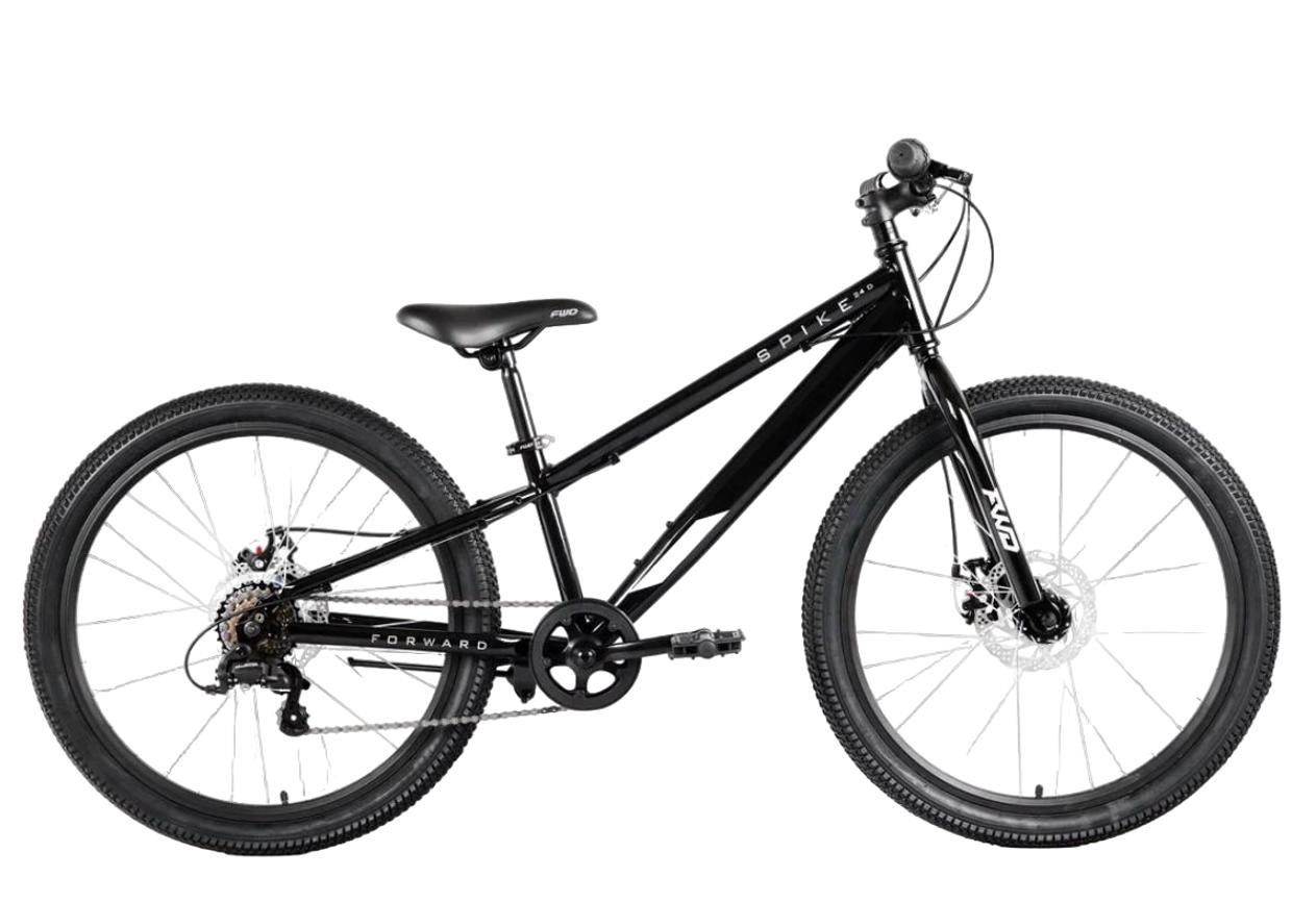 Велосипед горный Forward SPIKE 24 D AL черно-серебристый 1909000₽