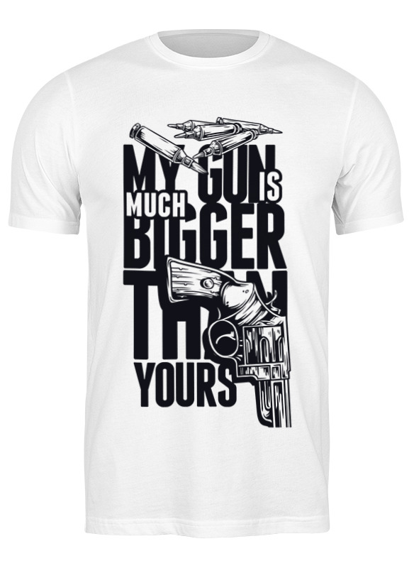 

Футболка мужская My gun 2780888 Printio белая L, My gun 2780888