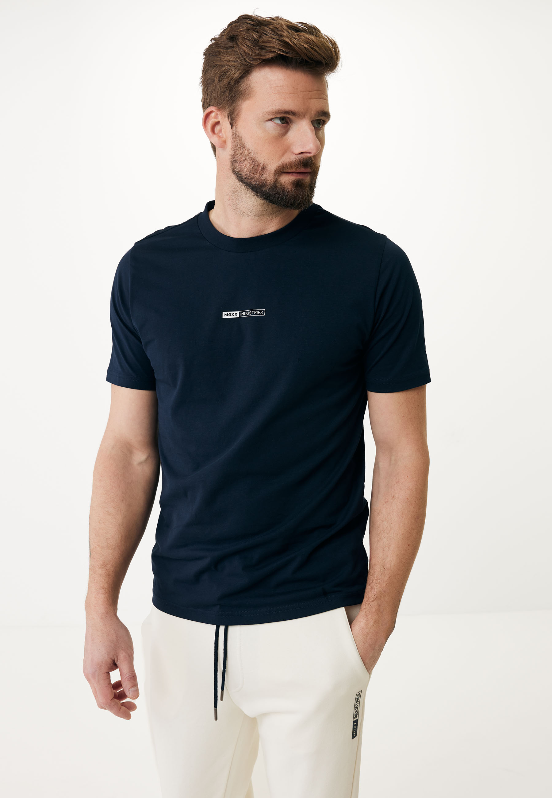 

Футболка мужская MEXX TU2184033M синяя 2XL, Синий, TU2184033M