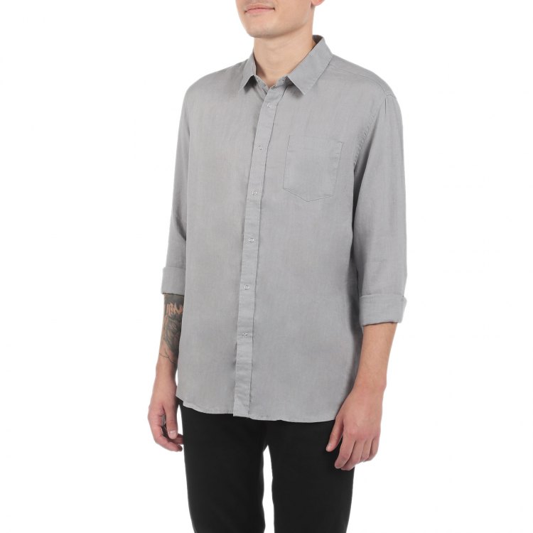 

Рубашка мужская Maison David SHIRT серая L, Серый, SHIRT