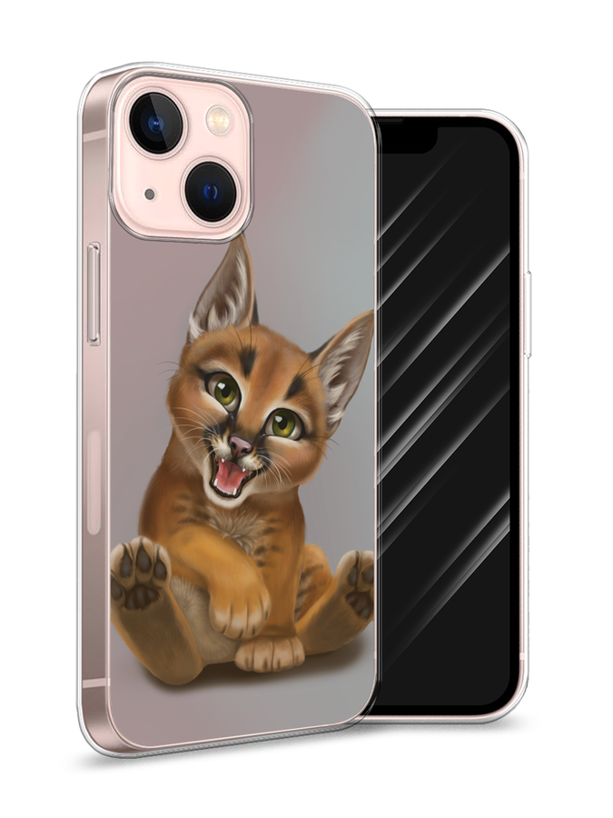 

Чехол Awog на Apple iPhone 13 mini / Айфон 13 mini "Малыш рыси", Разноцветный, 14150-1