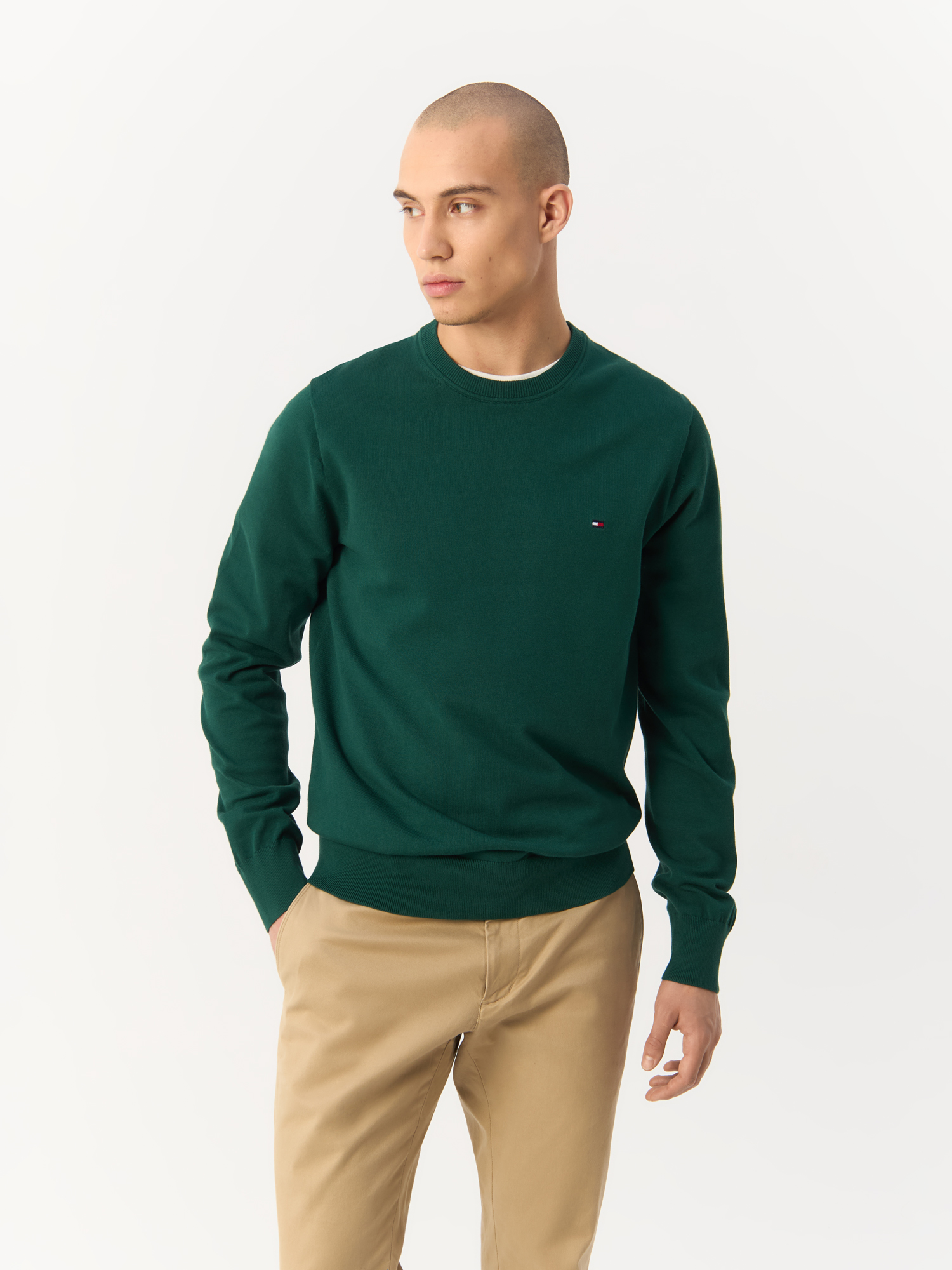 

Свитер Tommy Hilfiger для мужчин, зелёный-L6K, XL/54, MW0MW21316, Зеленый, MW0MW21316