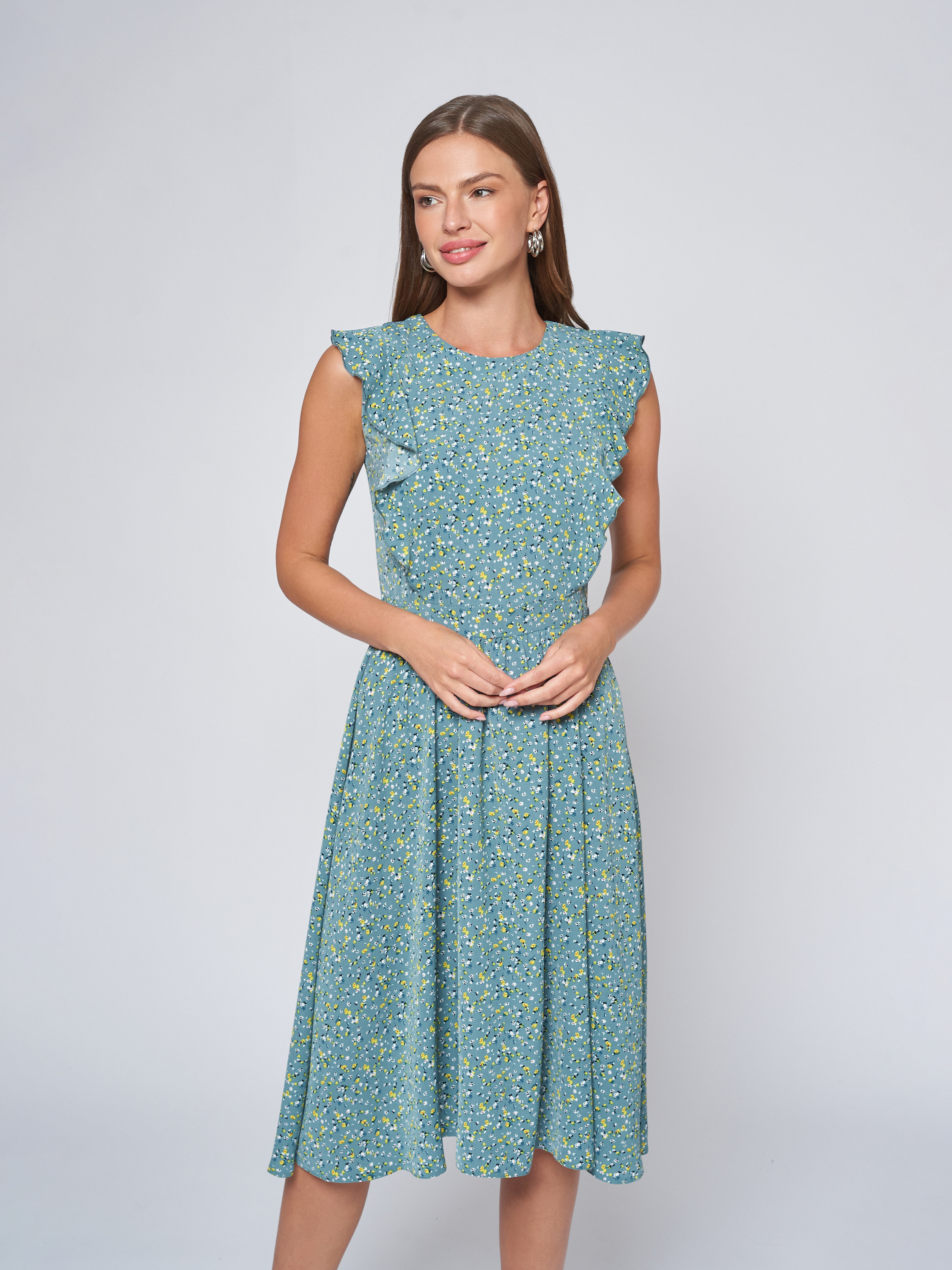 

Платье женское 1001dress 101315 зеленое 46 RU, Зеленый, 101315