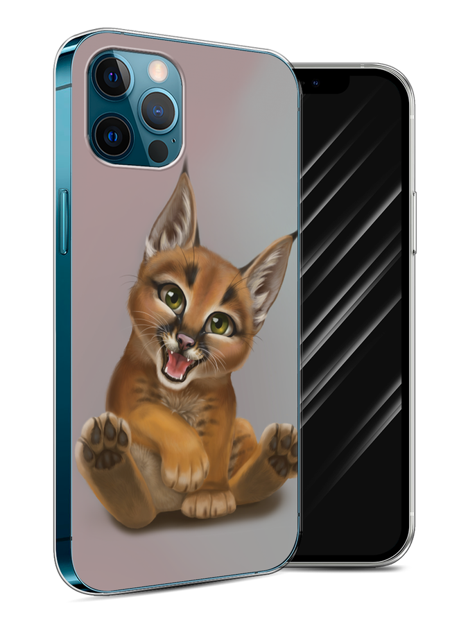 

Чехол Awog на Apple iPhone 12 / Айфон 12 "Малыш рыси", Разноцветный, 12550-1