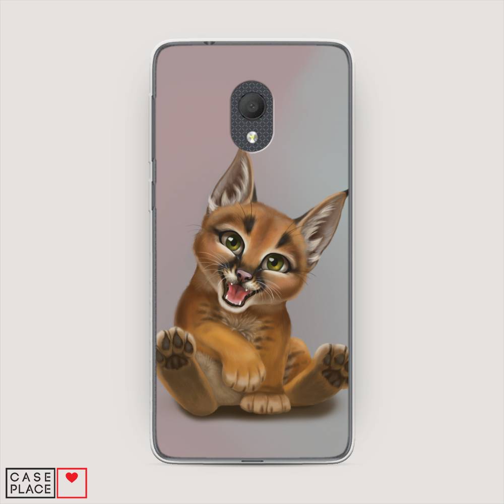 

Чехол Awog на Alcatel 1C 5003D (2019) / Алкатель 1C 5003D (2019) "Малыш рыси", 170650-1