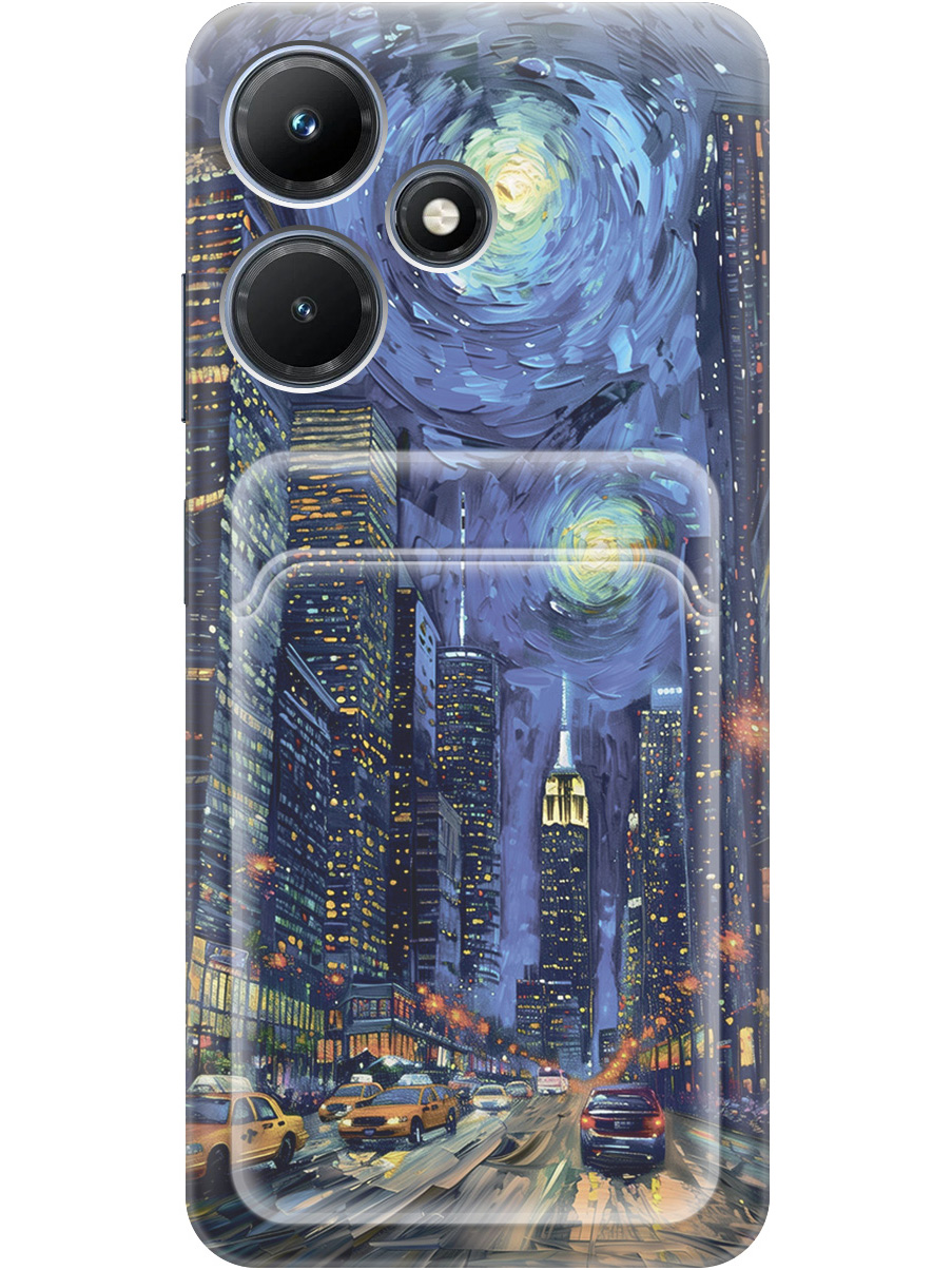 

Силиконовый чехол на Infinix Hot 30i с принтом с карманом для карты прозрачный 782590, Прозрачный;синий;черный, 769389310