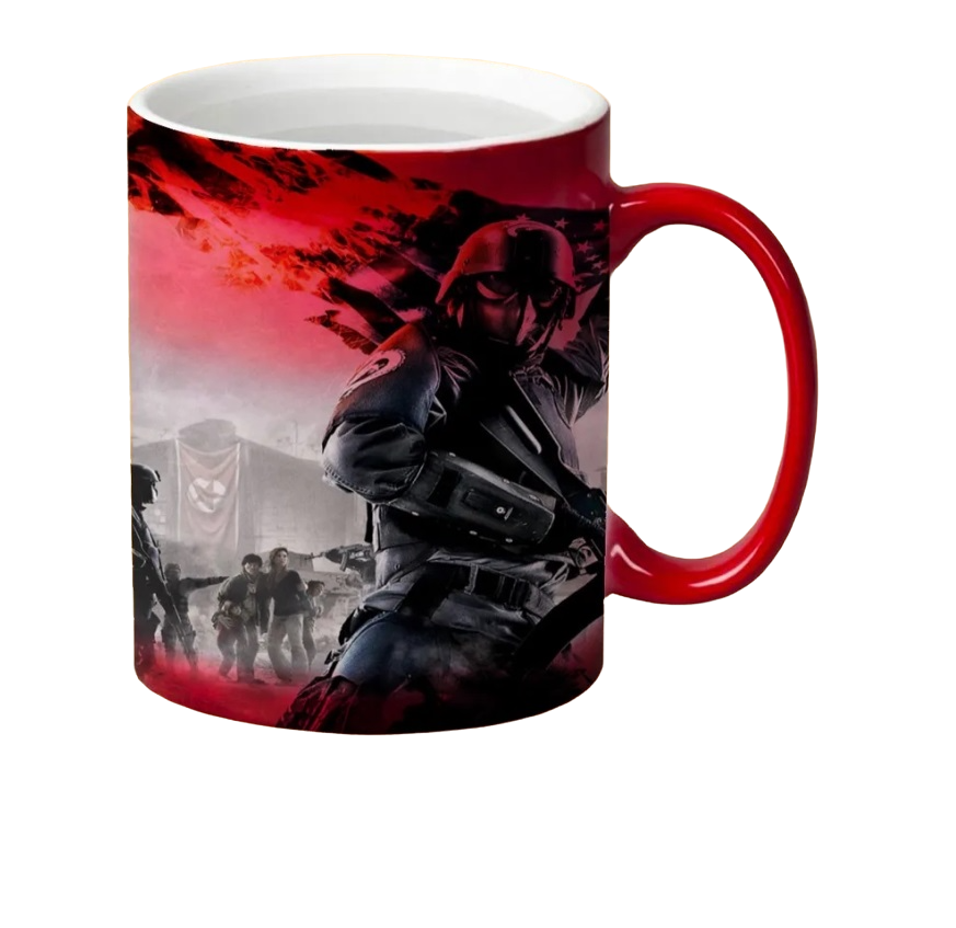 

Кружка CoolPodarok homefront Горящий флаг
