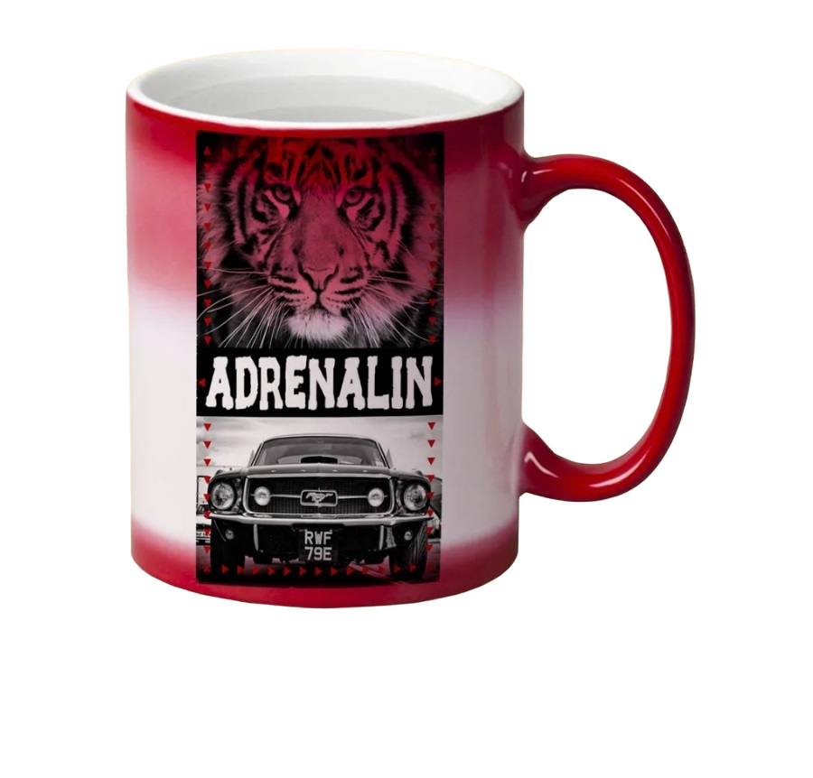 

Кружка CoolPodarok Adrenalin Тигр и тачка
