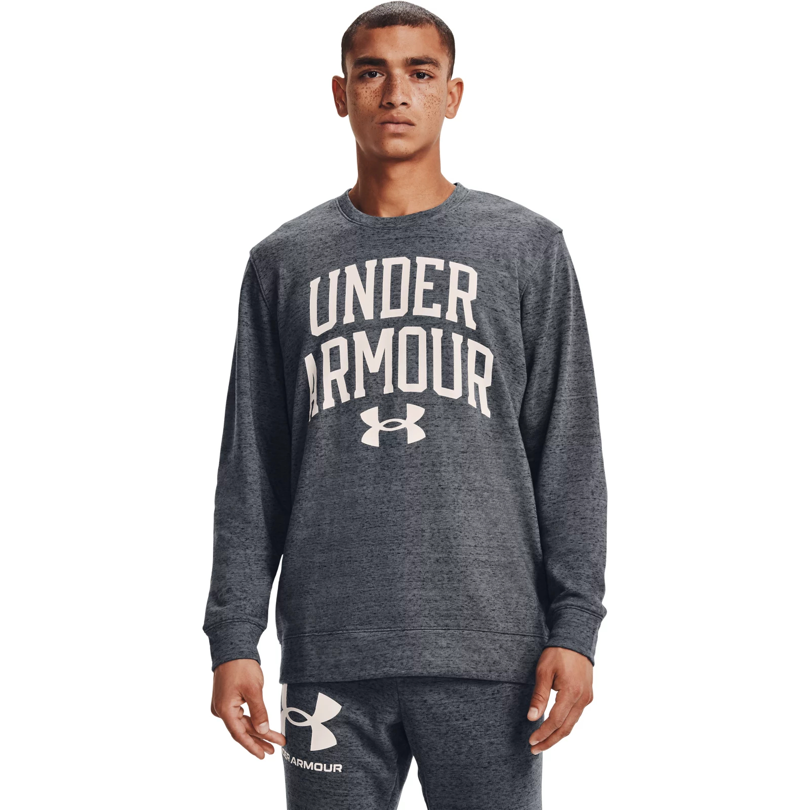 фото Толстовка мужская under armour 1361561 серая 50-52 ru