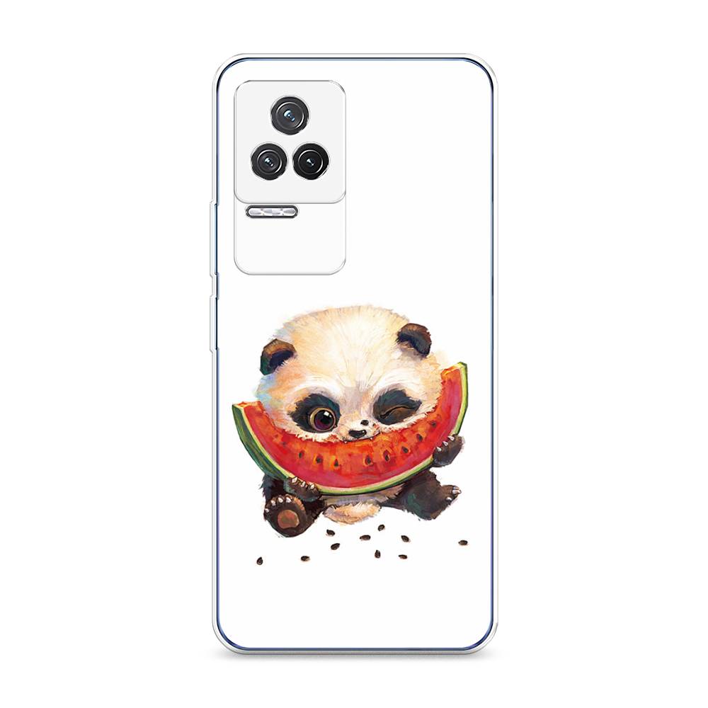

Чехол Awog на Xiaomi Redmi K50 "Малыш панды с арбузом", Разноцветный, 312250-1