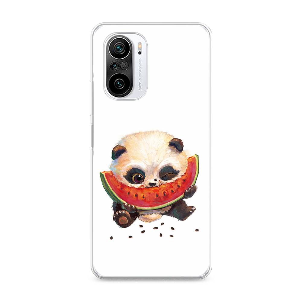 

Чехол Awog на Xiaomi Redmi K40 "Малыш панды с арбузом", Разноцветный, 310950-1