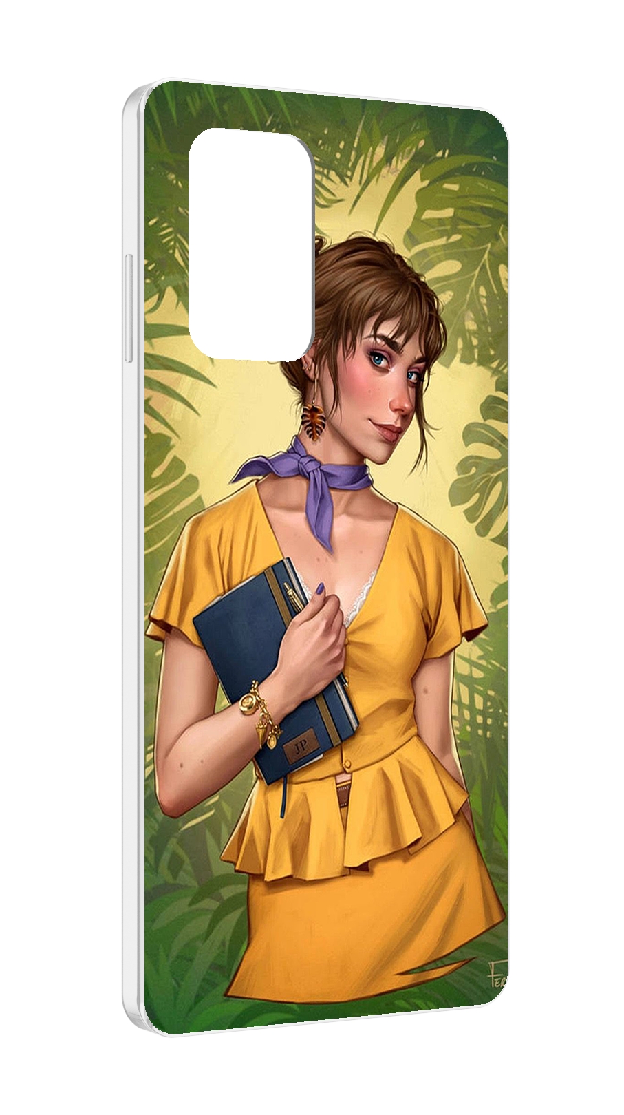 

Чехол MyPads девушка-в-зелени женский для ZTE Blade A72 / ZTE Blade V40 Vita, Прозрачный, Tocco