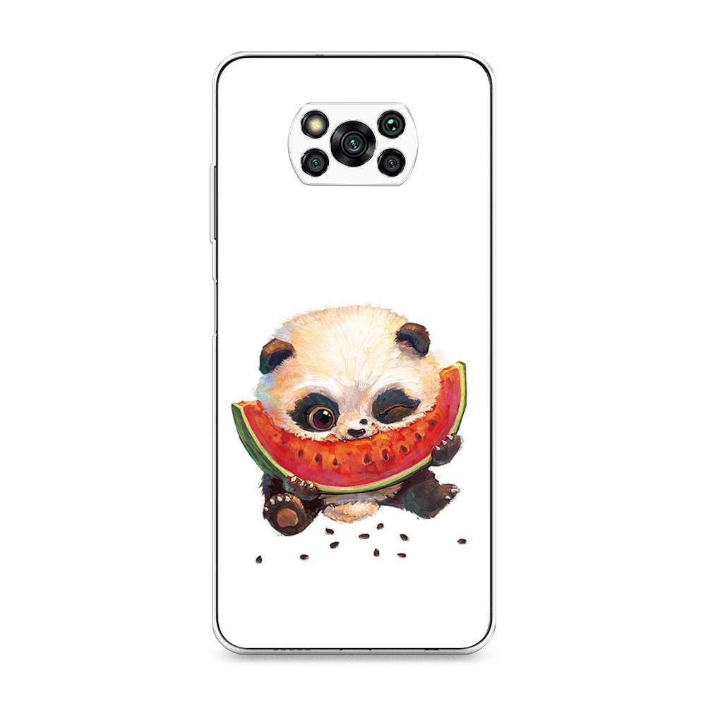 

Чехол Awog на Poco X3/X3 Pro "Малыш панды с арбузом", Разноцветный, 310650-1