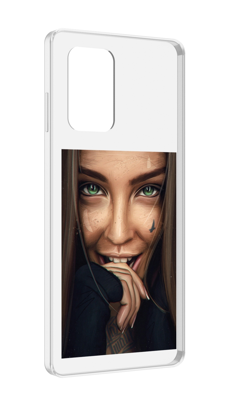 

Чехол MyPads девушка улыбается женский для ZTE Blade A72 / ZTE Blade V40 Vita, Прозрачный, Tocco