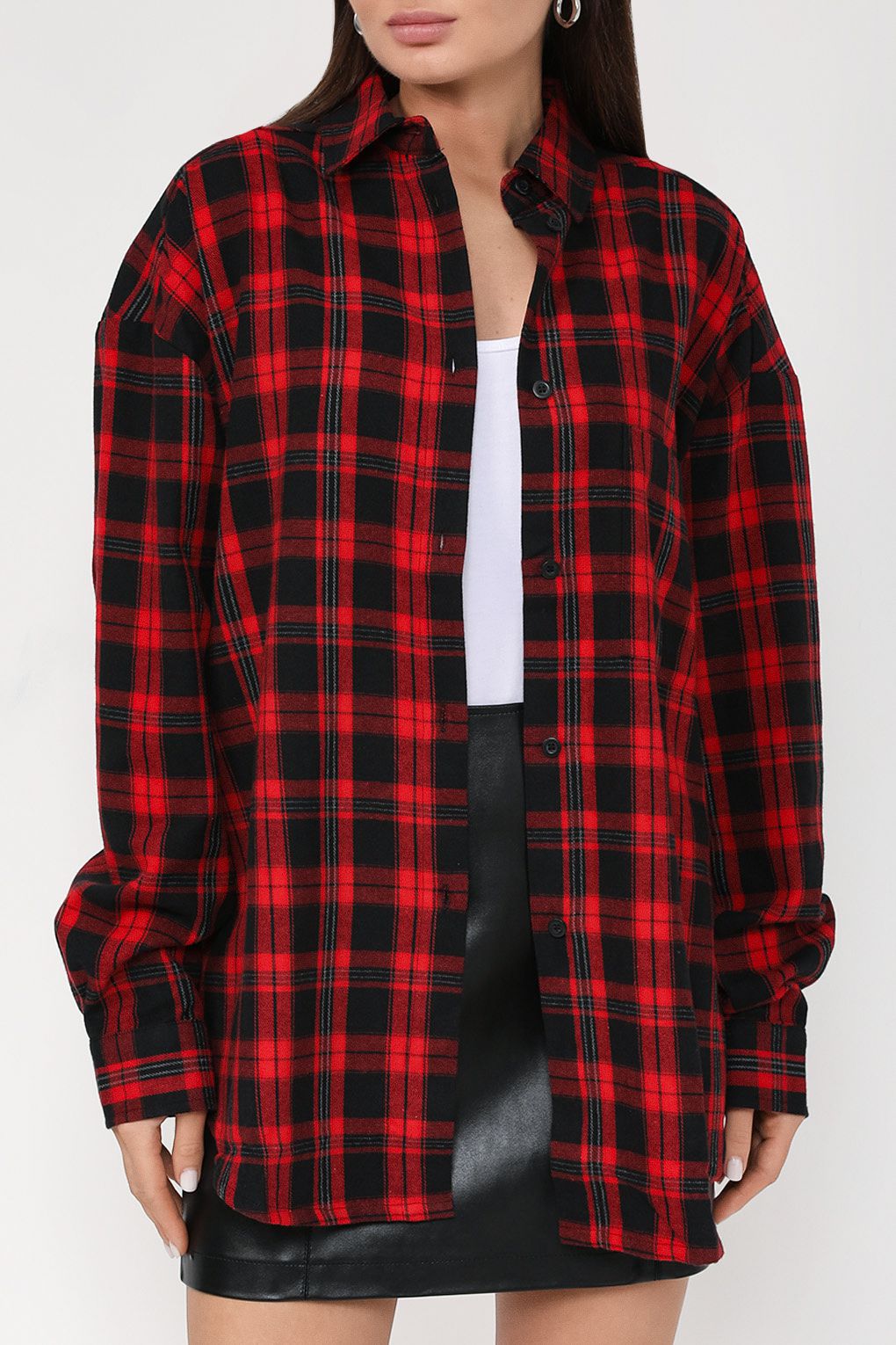 

Рубашка женская BELUCCI BL23083245MRKT красная XL, Красный, BL23083245MRKT