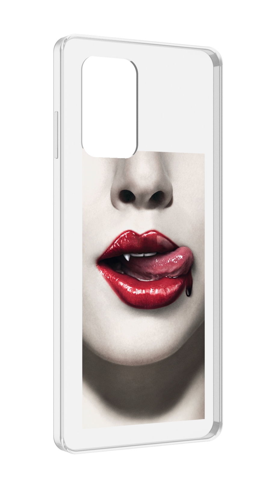 Чехол MyPads губы-вампирши для ZTE Blade A72 / ZTE Blade V40 Vita