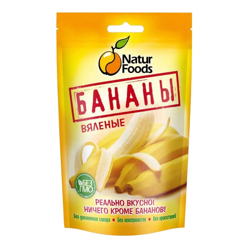 Бананы вяленые NaturFoods 100 г