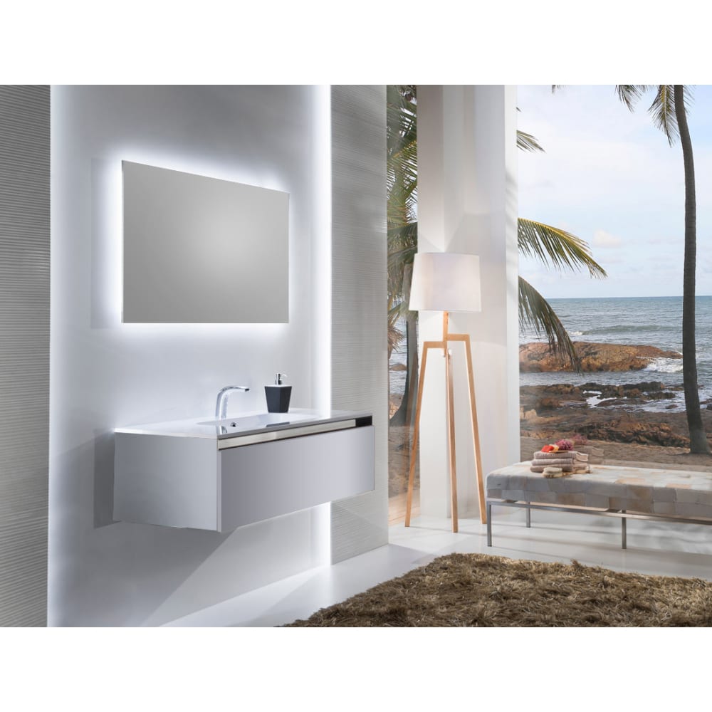 

SANVIT Тумба подв КУБЭ - 60 - 1 белый гл kkube1060w