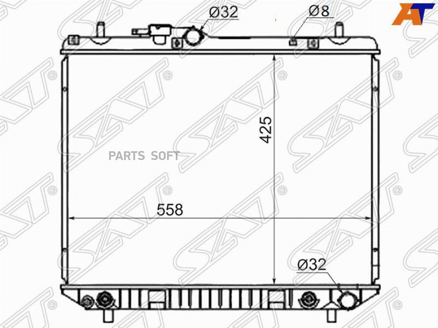 

Радиатор Toyota Cami/Sparky/Daihatsu Terios/Atrai 97-05 Sat арт. DA0001