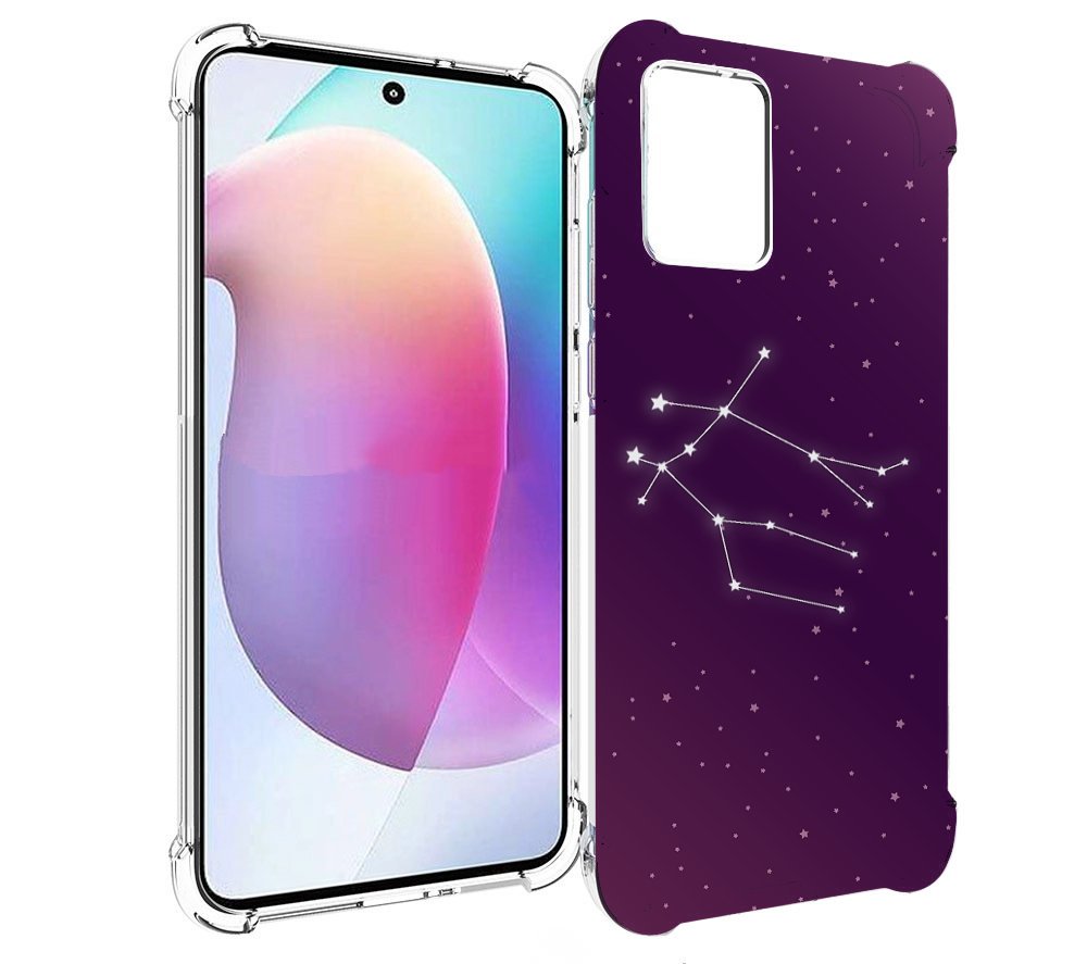 

Чехол MyPads знак-зодиака-близнецы-4 для Motorola Edge 30 Neo, Прозрачный, Tocco