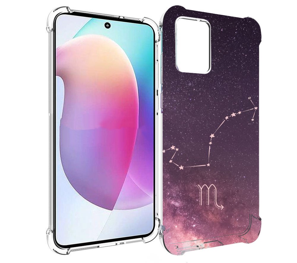 

Чехол MyPads знак зодиака скорпион 4 для Motorola Edge 30 Neo, Прозрачный, Tocco