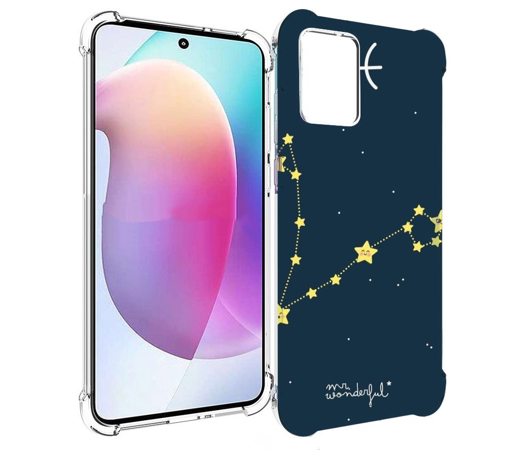 

Чехол MyPads знак зодиака рыбы 1 для Motorola Edge 30 Neo, Прозрачный, Tocco