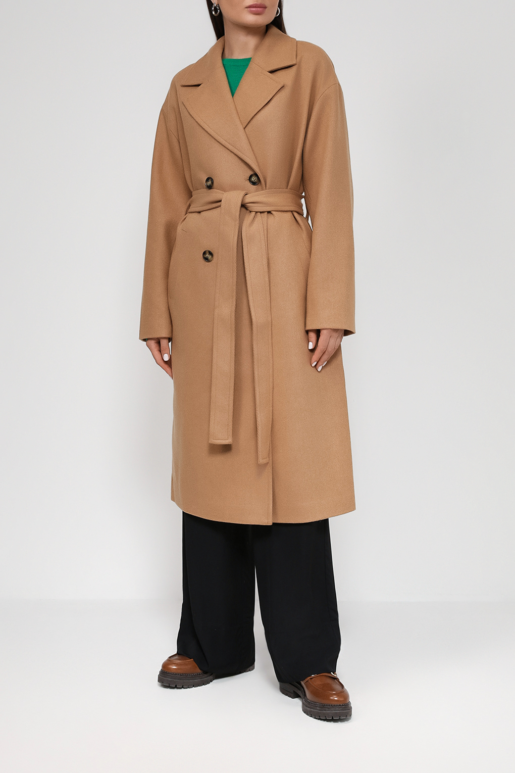 Пальто женское Belucci BL23086154MRKT коричневое 42