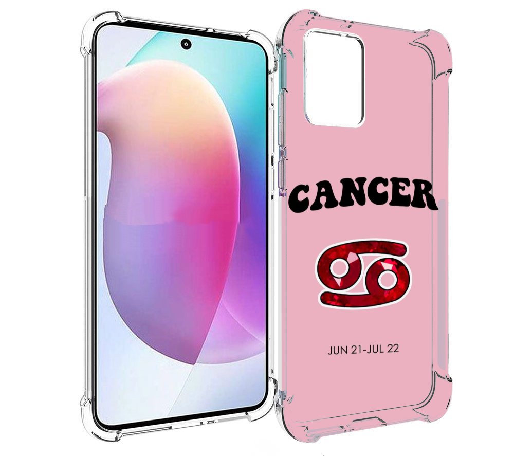 

Чехол MyPads знак зодиака рак 1 для Motorola Edge 30 Neo, Прозрачный, Tocco