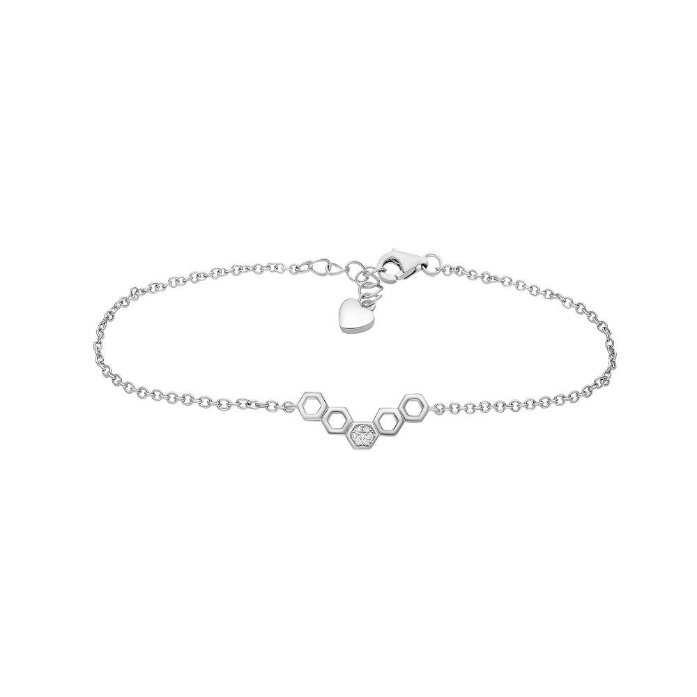 

Браслет из серебра с фианитом р. 19 585Gold 705000741, 705000741