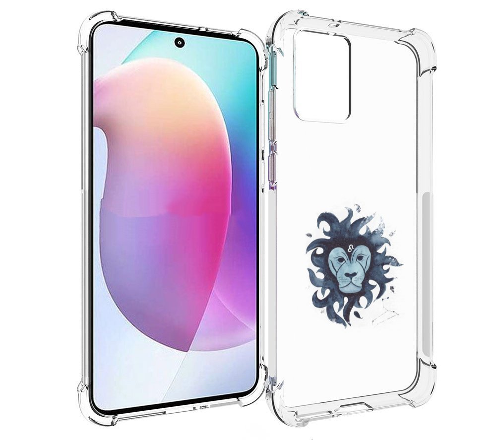 

Чехол MyPads знак зодиака лев 5 для Motorola Edge 30 Neo, Прозрачный, Tocco