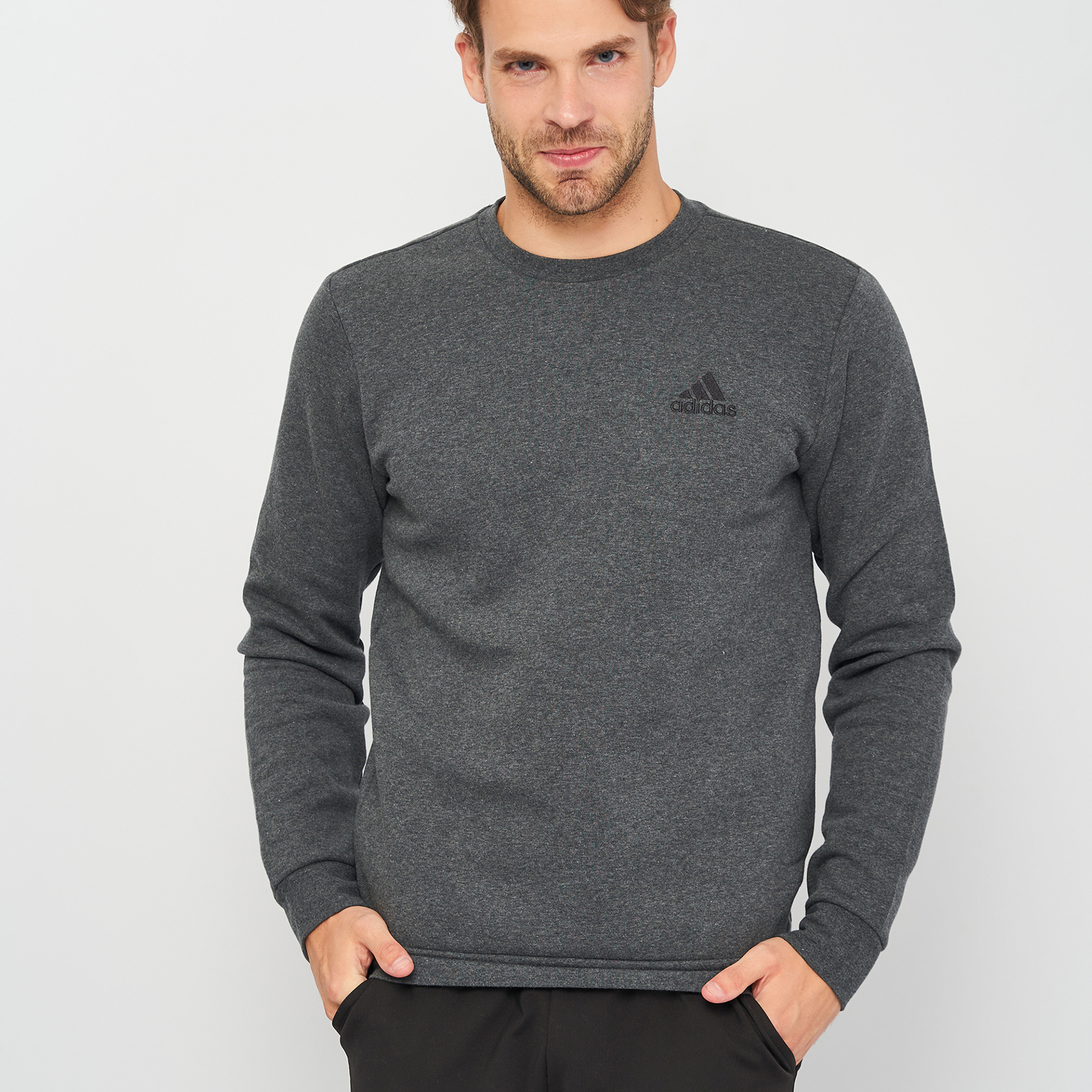 

Свитшот мужской Adidas H12226 серый S, H12226