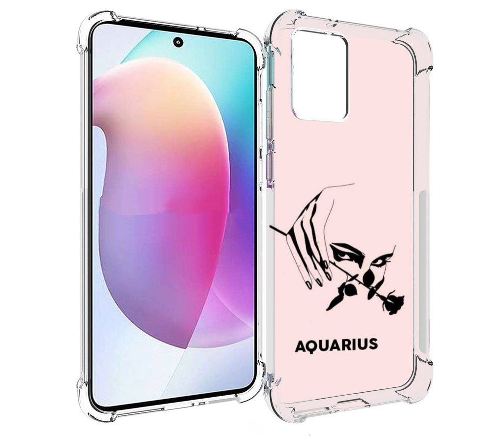

Чехол MyPads знак зодиака водолеи 3 для Motorola Edge 30 Neo, Прозрачный, Tocco