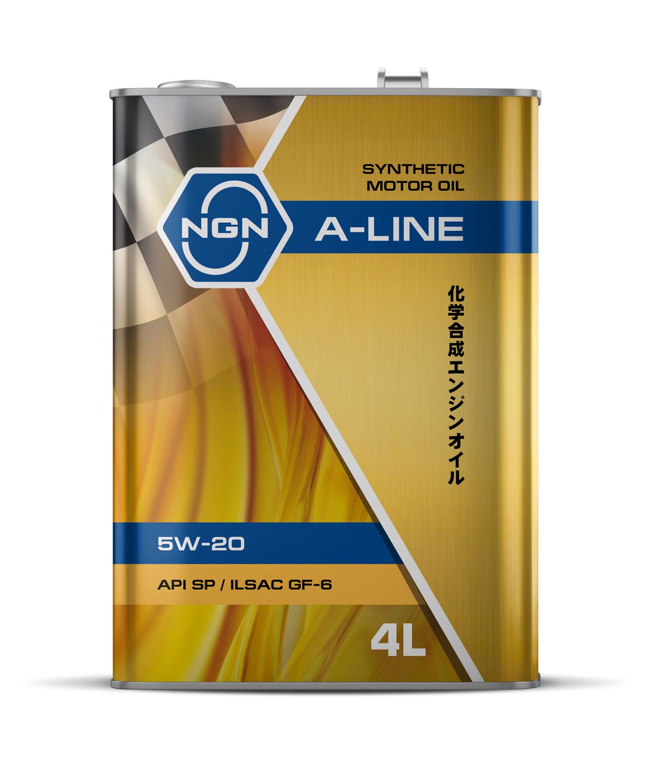 NGN A-Line 5W-20 Sp/Ilsac Gf-6 4л (Синт. Мотор. Масло) V182575114 Nsii0024285679