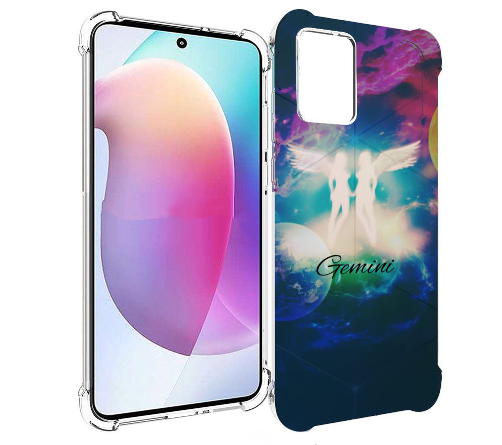 

Чехол MyPads знак зодиака близнецы 3 для Motorola Edge 30 Neo, Прозрачный, Tocco