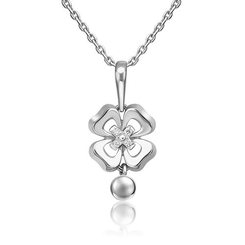 

Кулон из белого золота с бриллиантом PLATINA jewelry 03-3280-00-101-1120, 03-3280-00-101-1120