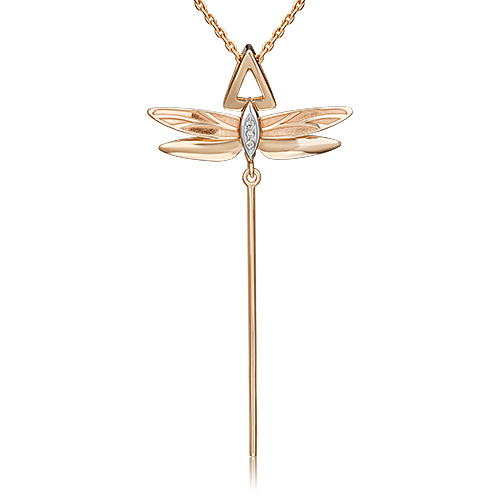 

Кулон из белого золота/красного золота с бриллиантом PLATINA jewelry 03-3277-00-101-1111, 03-3277-00-101-1111