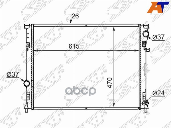 

Радиатор Chrysler 300c/Dodge Magnum/Charger 04-11 Sat арт. CR0003