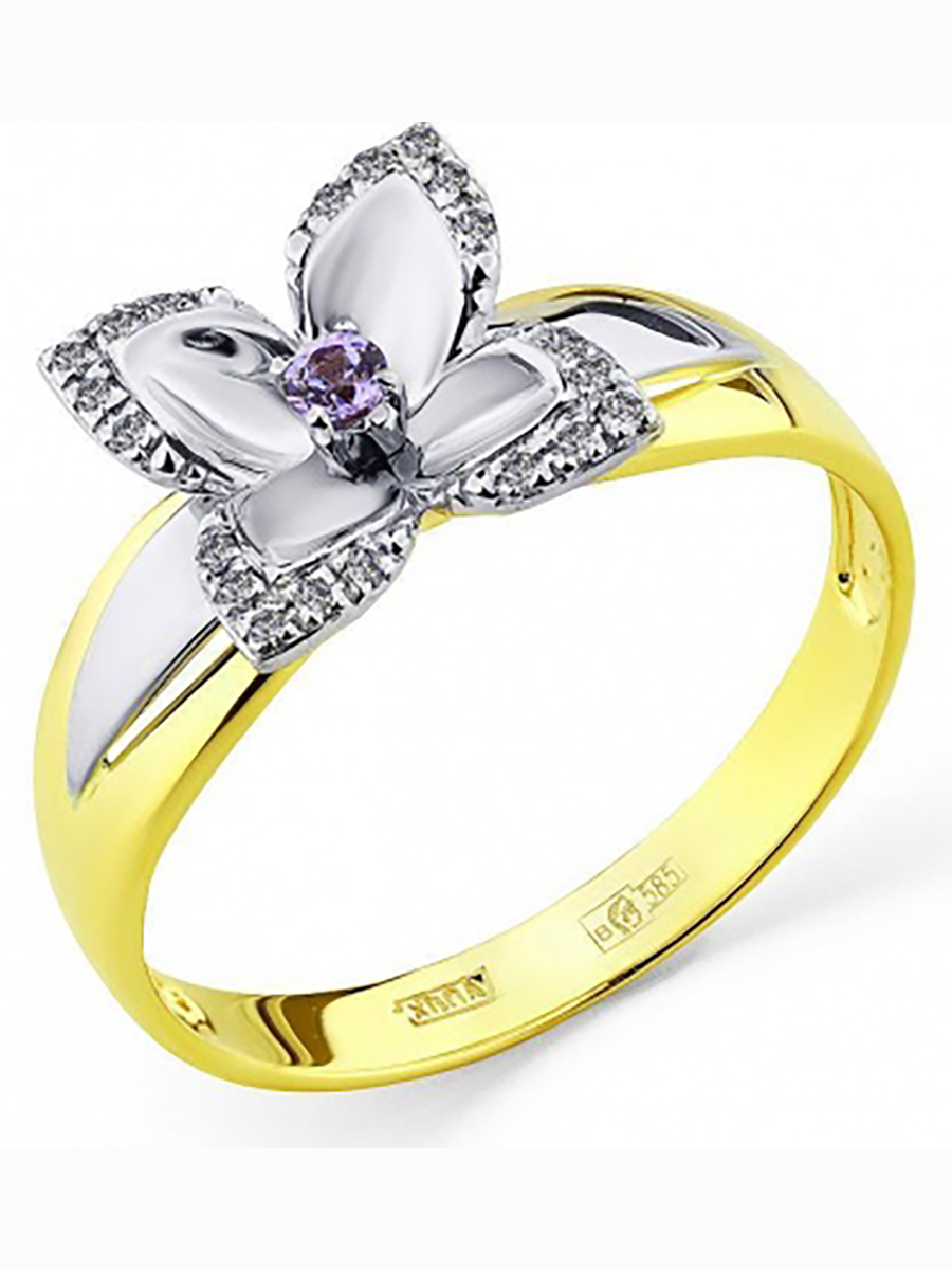 

Кольцо из золота с бриллиантами и танзанитом р. 17 Master Brilliant 1-508364-00-31, 1-508364-00-31