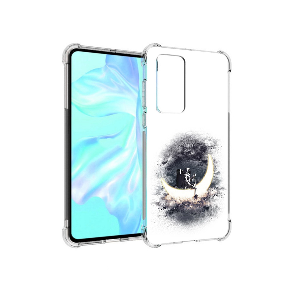 

Чехол MyPads Tocco для Huawei P40 лунный путешественник, Прозрачный, Tocco