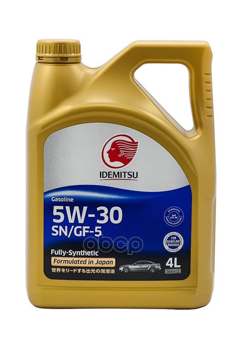 Моторное масло Idemitsu синтетическое Gasoline SN/CF 5W30 4л