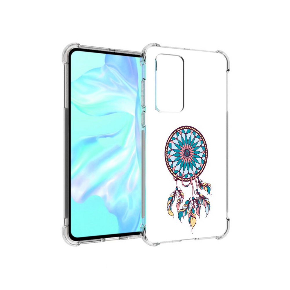 

Чехол MyPads Tocco для Huawei P40 ловец снов синий, Прозрачный, Tocco