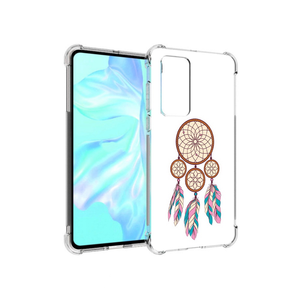 

Чехол MyPads Tocco для Huawei P40 ловец снов бежевый, Прозрачный, Tocco
