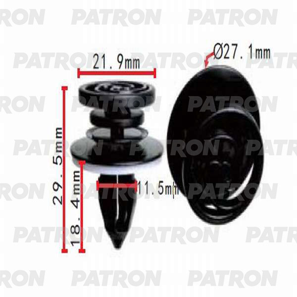 

Клипса Автомобильная PATRON P370256A