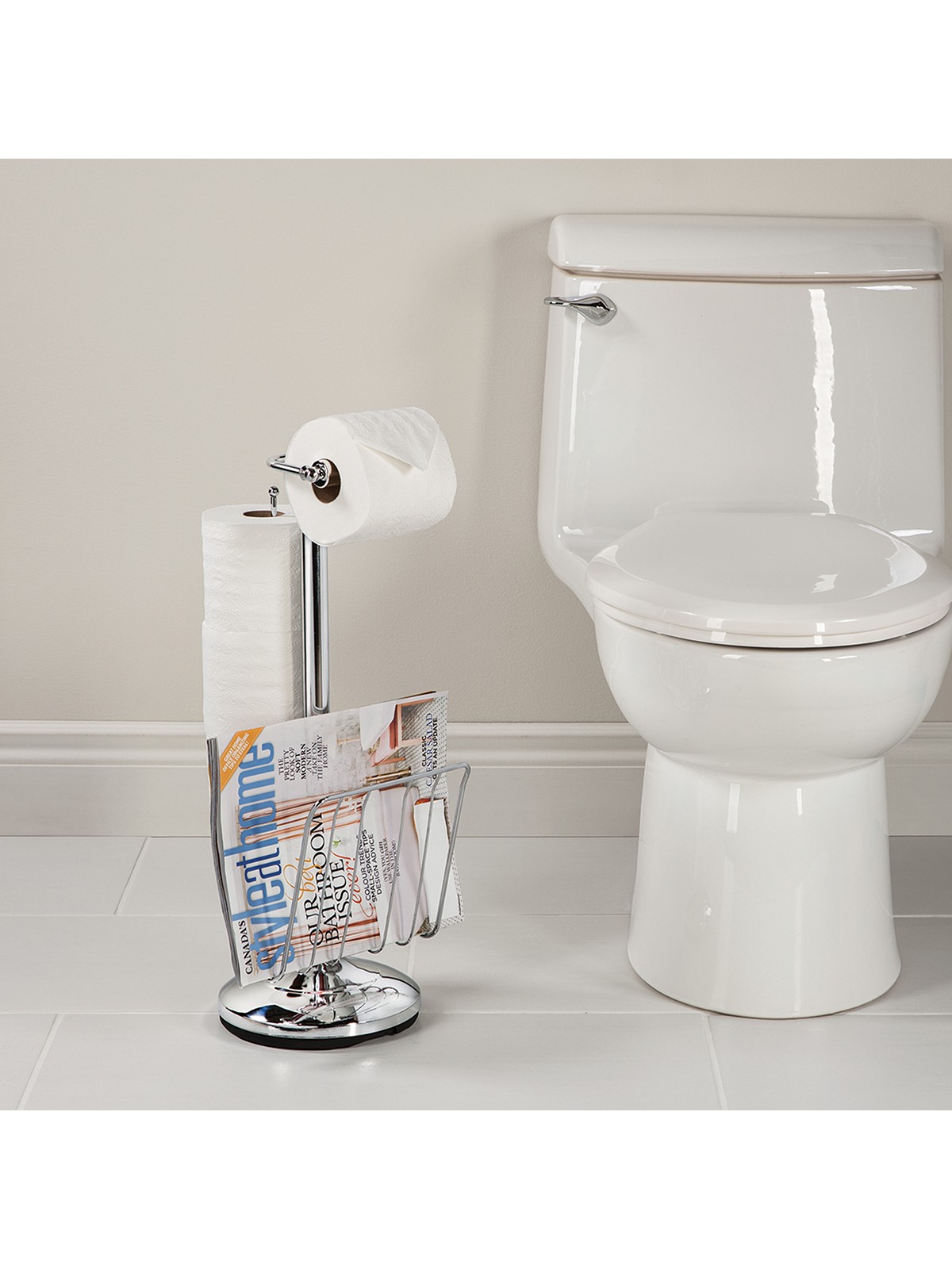 фото Держатель для туалетной бумаги toilet caddy запасных рулонов, прессы better living