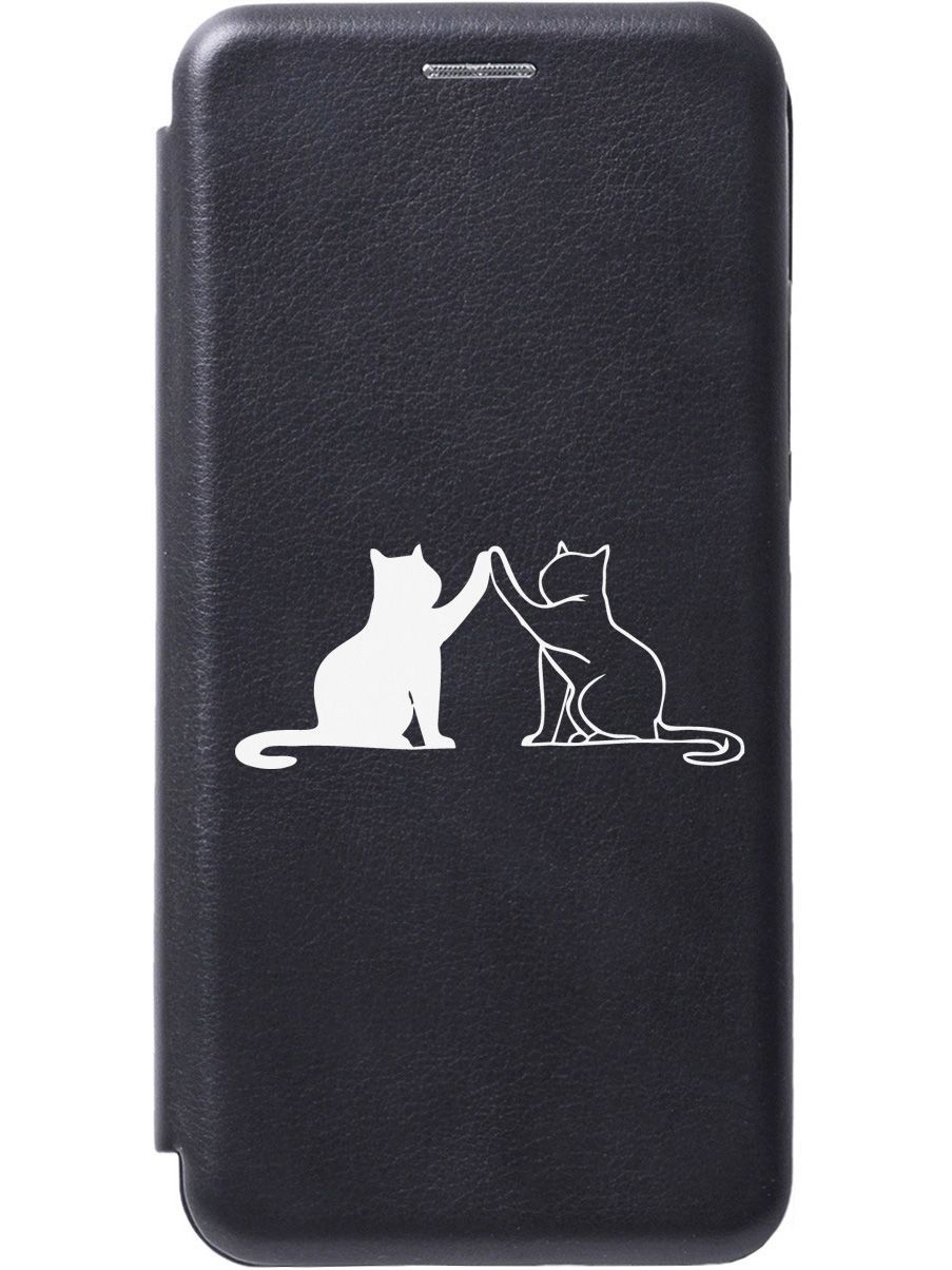 

Чехол-книжка на Xiaomi 13 Lite "Cats W" черный, Черный;серебристый, 158520