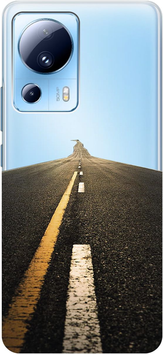 

Силиконовый чехол на Xiaomi 13 Lite "Road" прозрачный, Прозрачный;коричневый, 158514