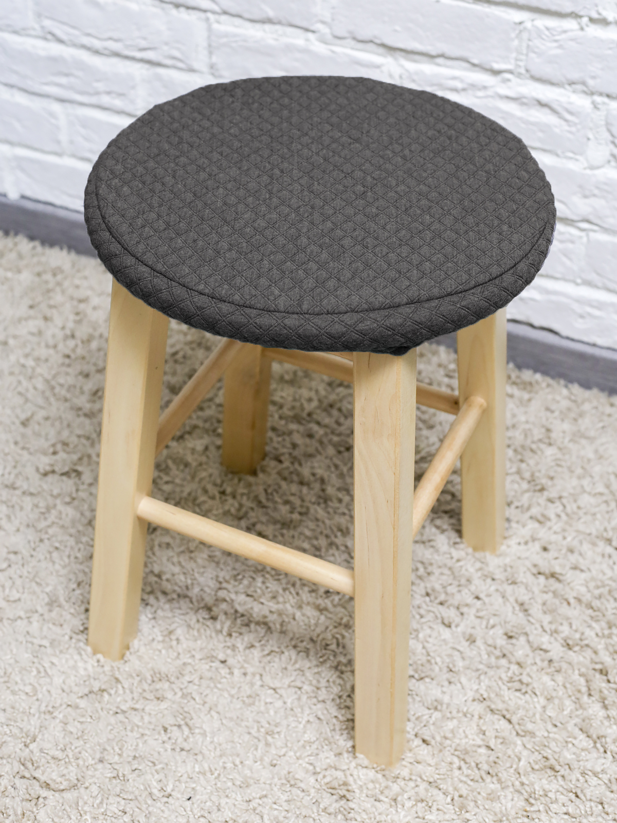 

Чехол для табурета LuxAlto Quilting, темно-серый, комплект 2 шт, 14600, Quiltstool