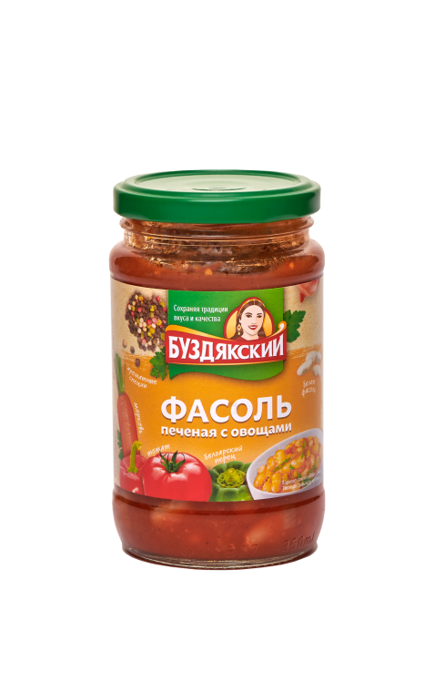 

Фасоль Буздякский печеная с овощами 350 г